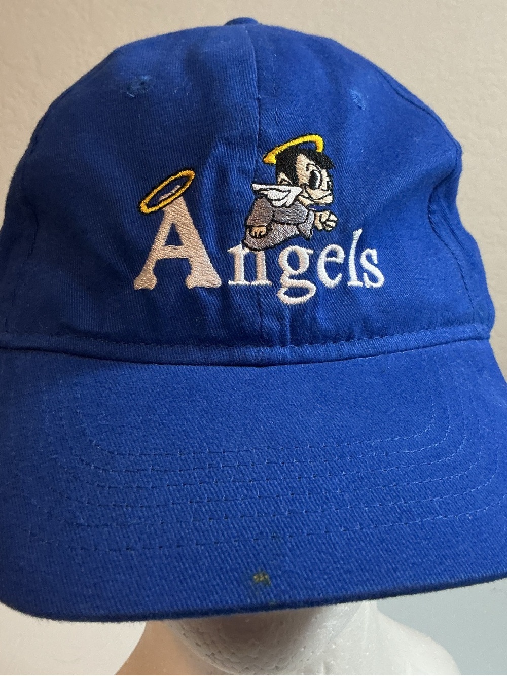 Vintage Head Sport by KC Caps Angels Embroidered Youth Strapback Hat Royal Blue